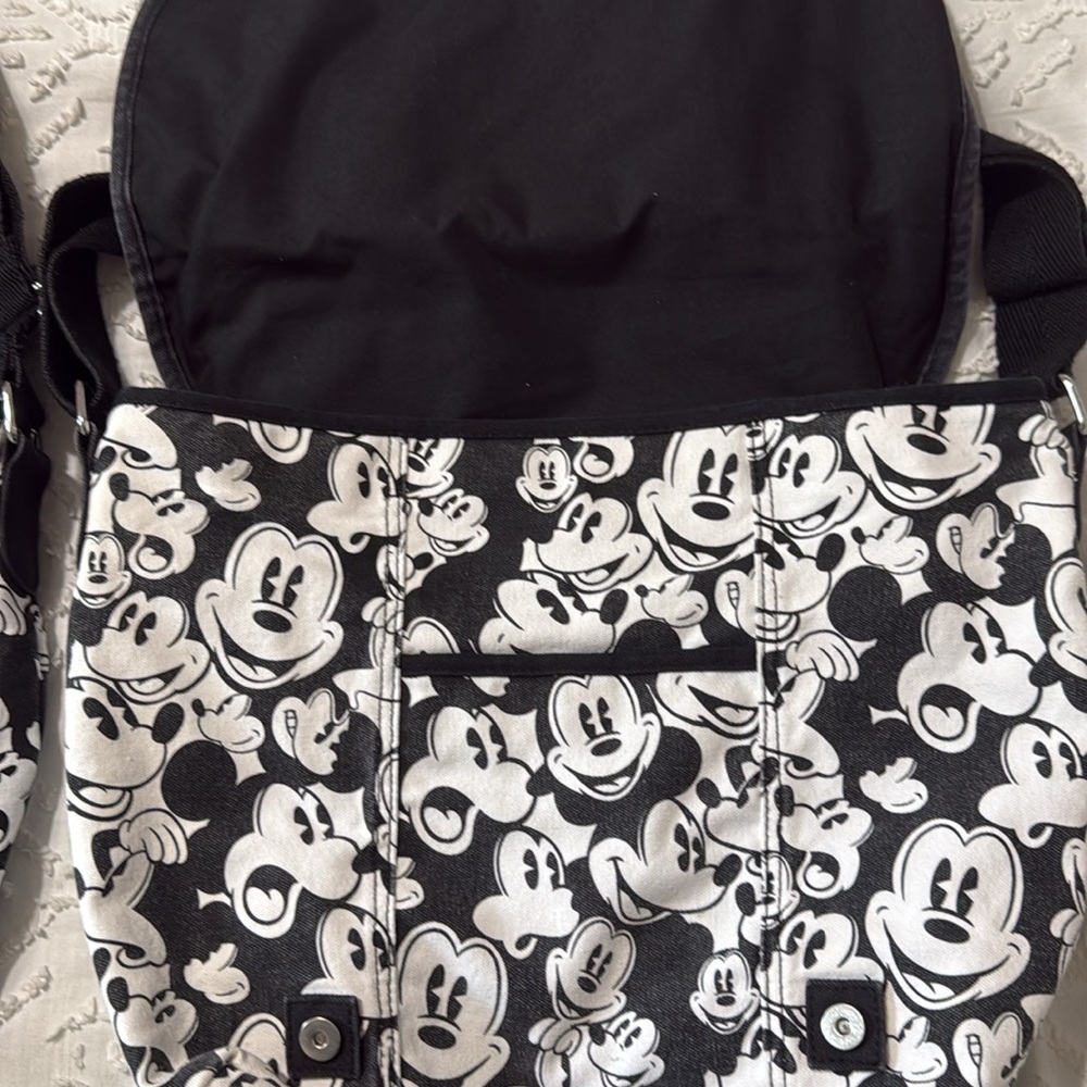 Two identical Disney Parks Mickey Mouse Satchel Purse With Adjustable Straps - Picture 5 of 14